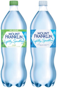 Mount+Franklin+Lightly+Sparkling+Water+1.25+Litre+Selected+Varieties