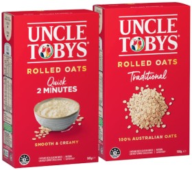 Uncle+Tobys+Traditional+or+Quick+Rolled+Oats+500g