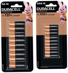 Duracell+Coppertop+Batteries+AA+16+Pack+or+AAA+14+Pack