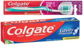 Colgate+Toothpaste+Cavity+Protection+120g%2C+Triple+Action+110g+or+Zig+Zag+Toothbrush+1+Pack+Selected+Varieties