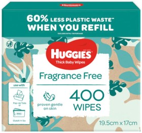 Huggies+Baby+Wipes+Refill+400+Pack+Selected+Varieties