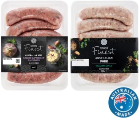 Coles+Finest+Sausages+450g-500g