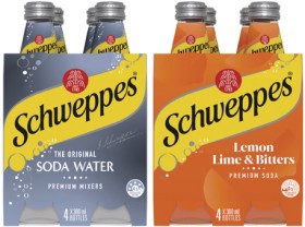 Schweppes+Mixers%2C+Soft+Drink+or+Mineral+Water+4x300mL