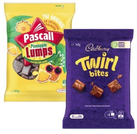 Cadbury+or+Europe+Bites+120g-160g+or+Pascall+Chocolate+Bites+160g-185g