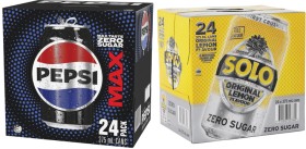 Pepsi+Max+or+Solo+Soft+Drink+24x375mL