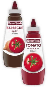 MasterFoods+Squeeze+Tomato+or+Barbecue+Sauce+475mL-500mL