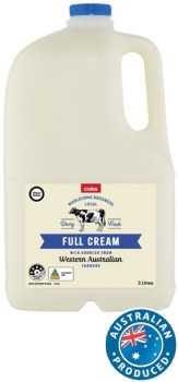 Coles+Full+Cream+Milk+3+Litre