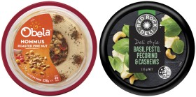 Obela+Garnished+Hommus+Dip+220g+or+Red+Rock+Deli+Dip+135g