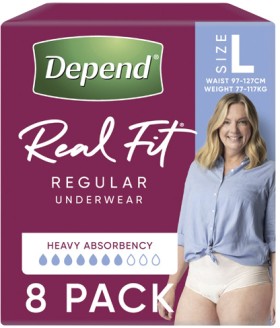 Depend+Real+Fit+Underwear+For+Women+Large+8+Pack