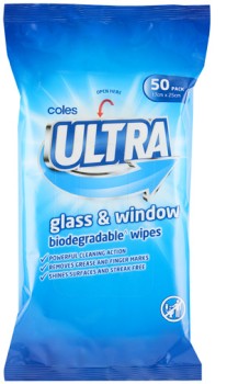 Coles+Ultra+Glass+%26amp%3B+Window+Biodegradable+Wipes+50+Pack