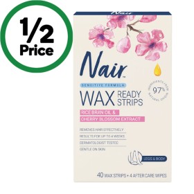 Nair+Sensitive+Large+Wax+Strips+Pk+40