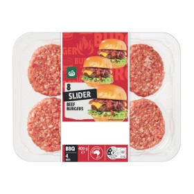 NEW+Woolworths+Beef+Slider+400g+Pk+8