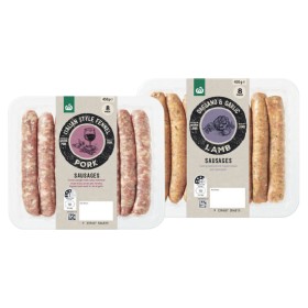 NEW+Woolworths+Premium+Butcher+Style+Sausage+Varieties+450-500g