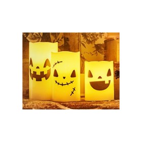 Halloween+LED+Pillar+Candle+Assorted