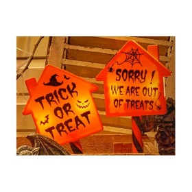 Halloween+Solar+Trick+or+Treat+Garden+Sign