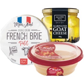 Red+Rock+Deli+Dips+135g%2C+Obela+Hommus+Dips+220g%2C+Meredith+Dairy+Goat+Cheese+80-100g%2C+Mon+Ami+Brie+or+Camembert+125g+or+Tucker%26%23039%3Bs+Fruit+Paste+120g+%26ndash%3B+From+the+Deli+or+the+Fridge