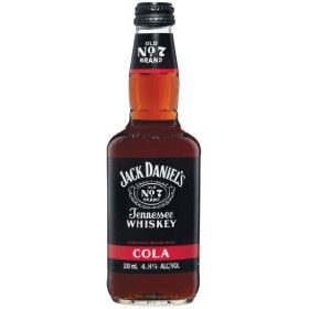 Jack+Daniel%26rsquo%3Bs+Whiskey+Cola+Bottles+4x330ml