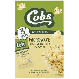 Cobs+Microwave+Popcorn+255g+Pk+3