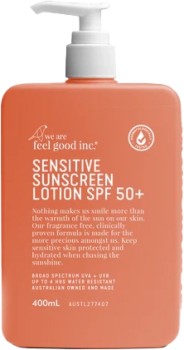 We+Are+Feel+Good+Inc.+Sensitive+Sunscreen+Lotion+SPF50+400ml