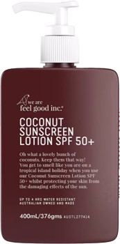 We+Are+Feel+Good+Inc.+Coconut+Sunscreen+Lotion+SPF50+400ml