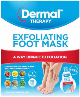 Dermal%E2%80%A8+Therapy+Exfoliating+Foot+Mask