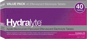 Hydralyte+Effervescent+Electrolyte+Tablets+Apple+Blackcurrant+40+Pack