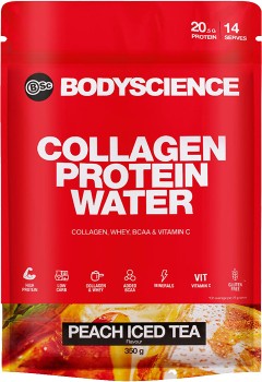 BSc+Body+Science+Collagen+Protein+Water+Peach+Iced+Tea+350g