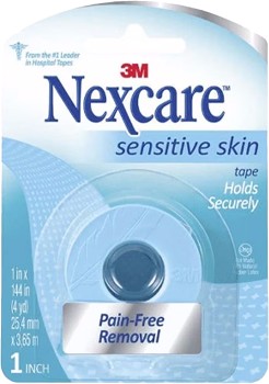 Nexcare+Sensitive+Skin+Tape+Roll+25.4mm+x+3.65m