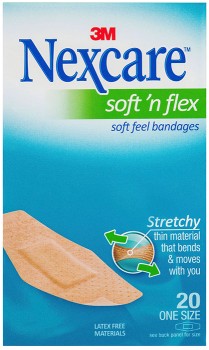 Nexcare+Soft+%26%23039%3BN+Flex+Strips+Medium+20+Pack