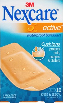 Nexcare+Active+Waterproof+Bandages+Large+10+Pack