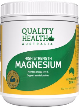 Quality+Health+High+Strength+Magnesium+100+Tablets