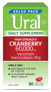 Ural+High+Strength+Cranberry+60000mg+90+Capsules