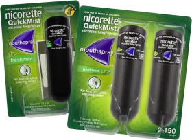 Nicorette+Quit+Smoking+QuickMist+Nicotine+Mouth+Spray+Freshmint+3+x+150+Sprays