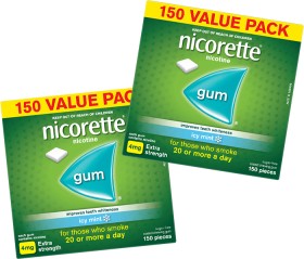 Nicorette+Quit+Smoking+Nicotine+Gum+4mg+Icy+Mint+300+Pack