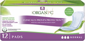 Organyc+Normal+%28Medium%29+Incontinence+Pads+-+12+Pack