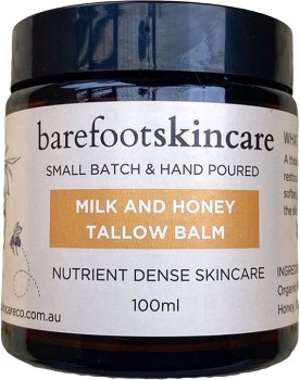 Barefoot+Skincare+Milk+%26amp%3B+Honey+Tallow+Balm+100ml