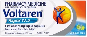 Voltaren+Rapid+12.5mg+Pain+Relief+20+Liquid+Caps