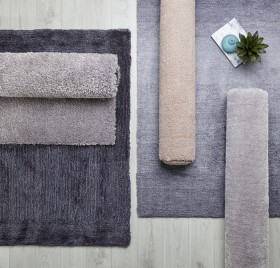 KOO+Ombre+Shaggy+Rug+in+Grey