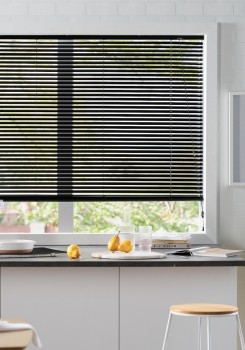 25mm+Aluminium+Matte+Black+Venetian+Blinds