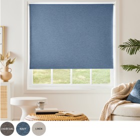 NEW+Saxby+Navy+Blockout+Roller+Blinds