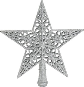 Jolly-Joy-Glitter-Tree-Topper-Silver on sale