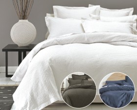 Linen+House+Henderson+Waffle+Quilt+Cover+Set