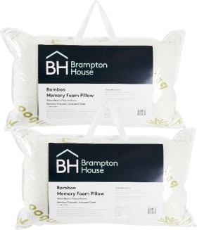 Brampton+House+Bamboo+Memory+Foam+Pillow