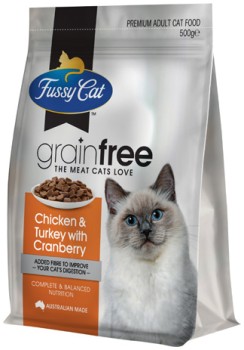 Fussy+Cat+Grain+Free+Dry+Cat+Food+500g+Selected+Varieties