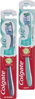 Colgate+360%26deg%3B+Toothbrush+1+Pack+Selected+Varieties