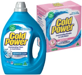 Cold+Power+Laundry+Liquid+2+Litre%2C+Powder+2kg+or+Capsules+26+Pack+Selected+Varieties