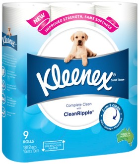 Kleenex+Complete+Clean+Toilet+Tissue+9+Pack