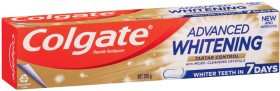 Colgate+Advanced+Whitening+or+MaxFresh+Toothpaste+120%E2%80%91200g+Selected+Varieties