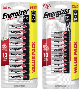 Energizer+Max+Batteries+AA+16+Pack+or+AAA+14+Pack