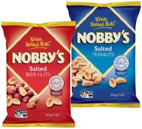 Nobby%26%23039%3Bs+Peanuts+or+Beer+Nuts+350%E2%80%91375g+Selected+Varieties